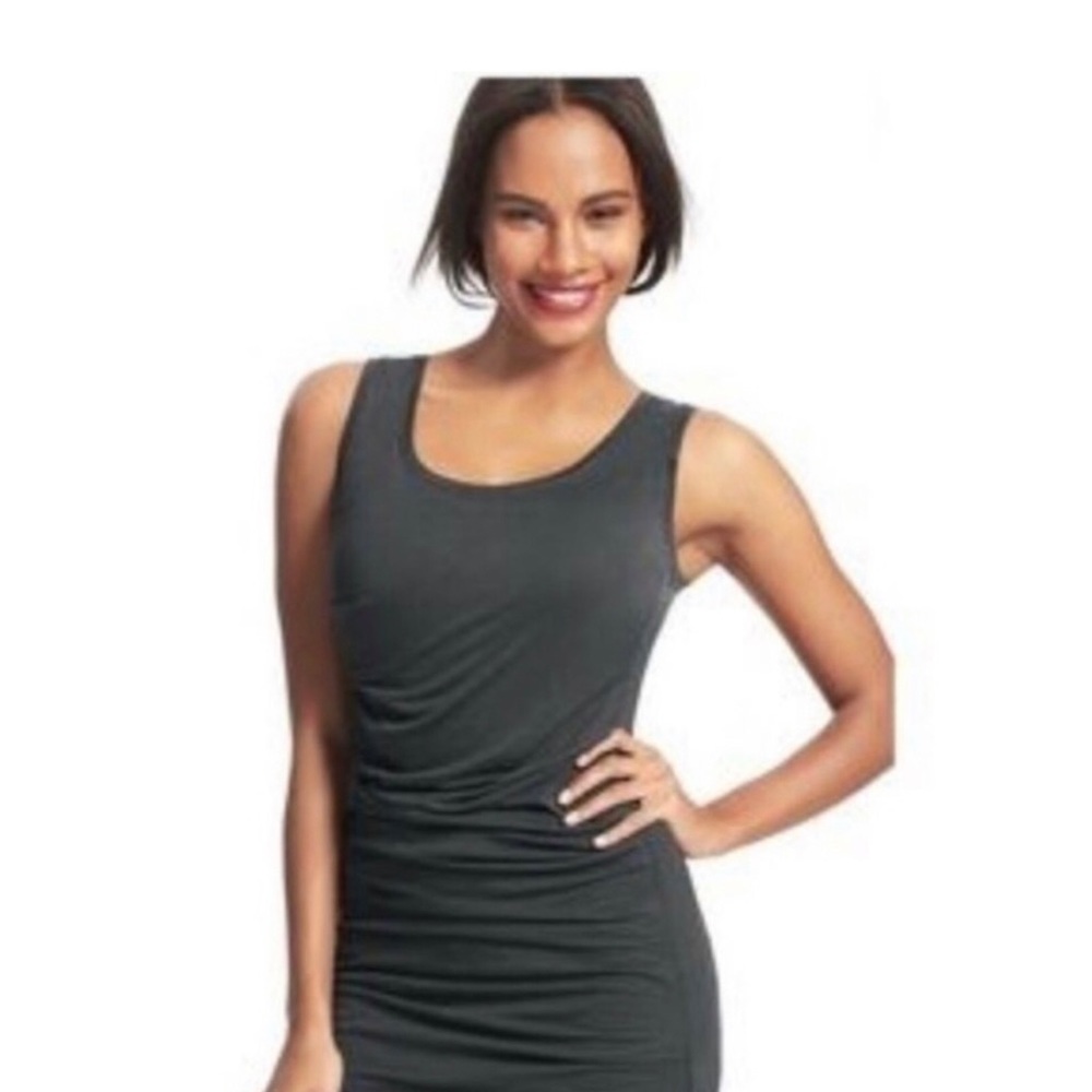 CAbi 586 Tucked Tunic Ruched Tank Top Mini Dress Size XS